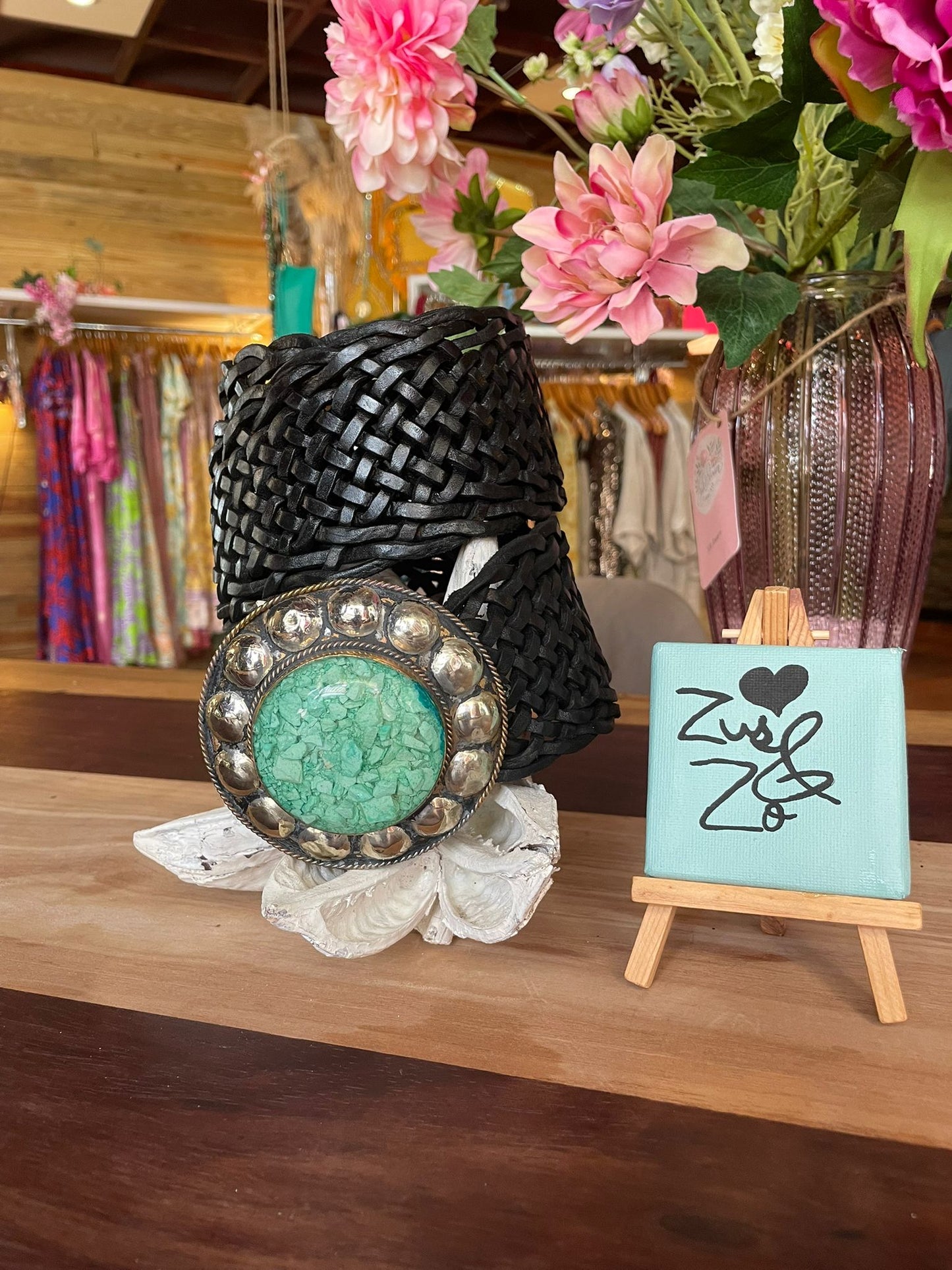 Braided Statement Belt Fuchsia