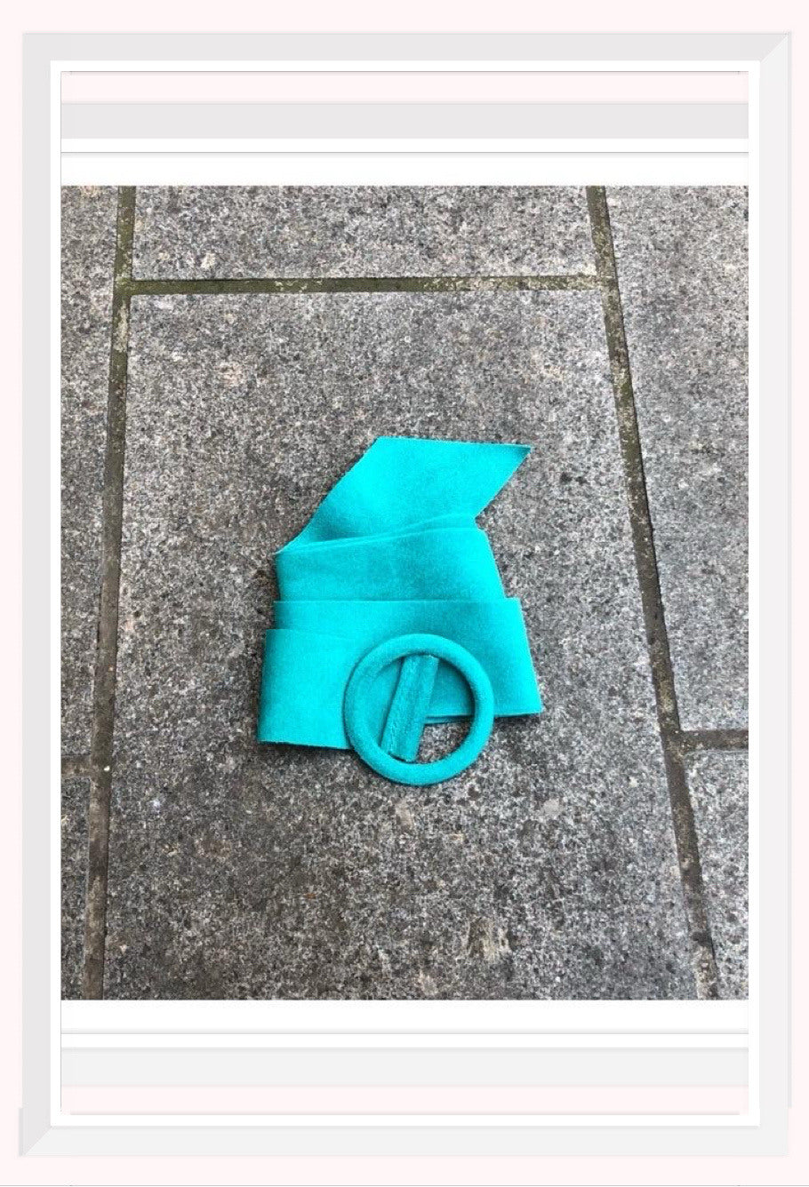 Z & Z Suede belt Turquoise TU