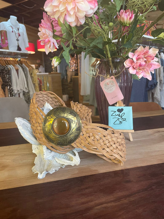 Vegan Leather Ibiza Belt Brown