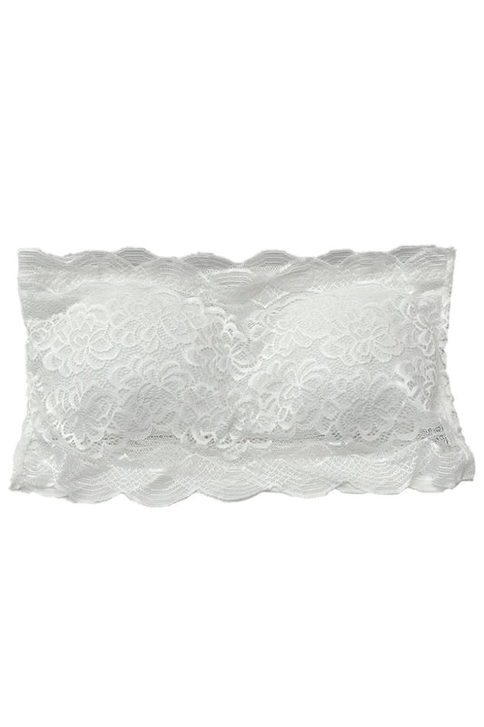 Snow Rose Plus Size Lace Headband White TU
