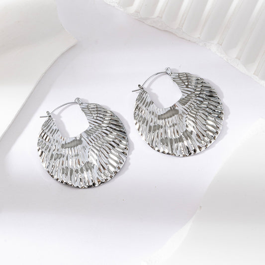Lovelika Boucles d'oreilles créoles Ingrid Silver TU
