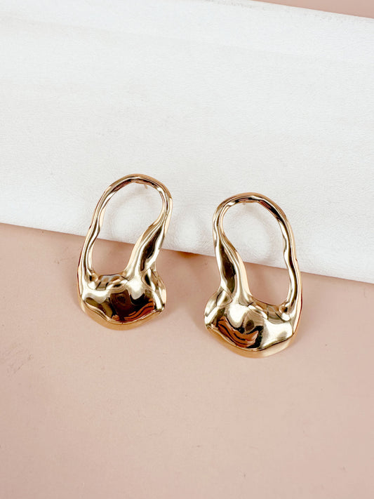 D Bijoux Stainless steel earrings Golden TU