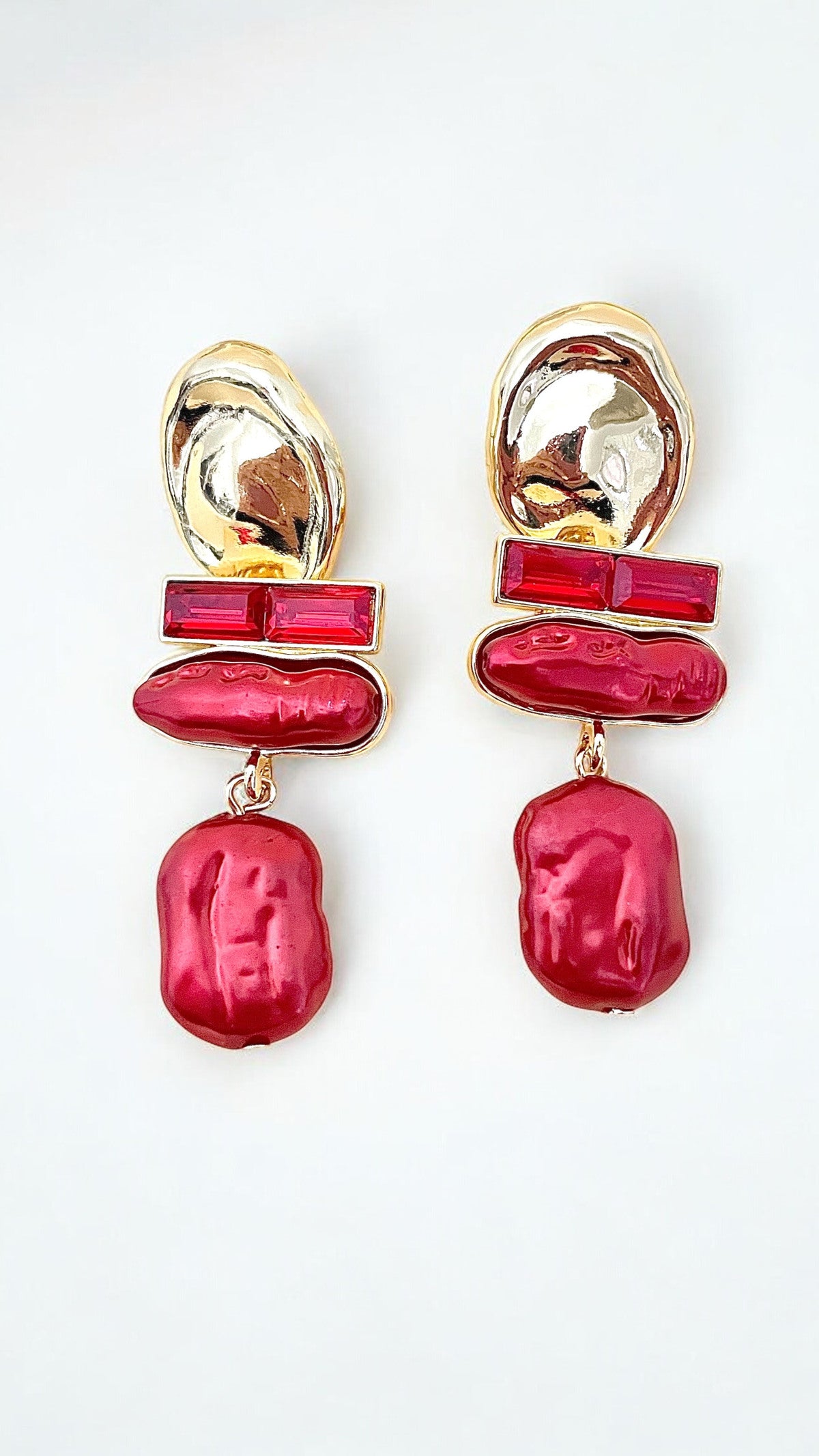D Bijoux Earrings Red TU