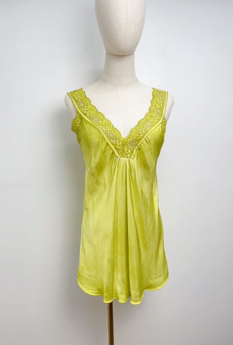 Saison du vent Lace tank top Lime Green TU