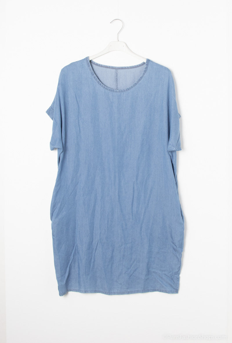 PATRONNE SHORT DRESS Sky Blue TU