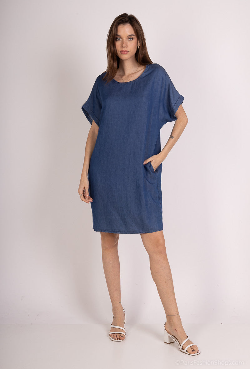 PATRONNE SHORT DRESS Jeans TU